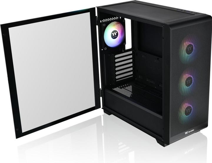 Actual product image Thermaltake S250 TG ARGB Black (mATX, Mini-ITX, ATX, E-ATX)