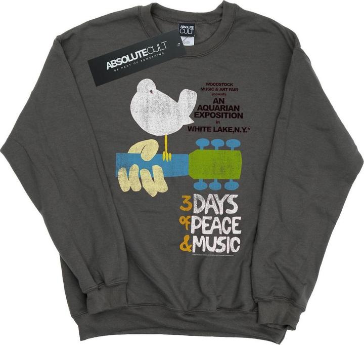 Actual product image Woodstock Mens Festival Poster Sweatshirt (L)