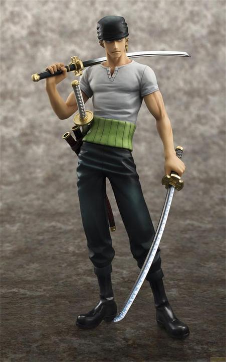 Actual product image Megahouse One Piece Excellent Model P.O.P PVC Statue NEO-DX Roronoa Zoro 10th Limited Ver. 23 cm