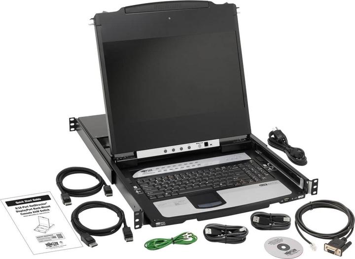 Produktbild Eaton TIPPLITE NetDirector 16-Port DisplayPort KVM Switch Console with 43,18cm 17Zoll LCD IP Remote