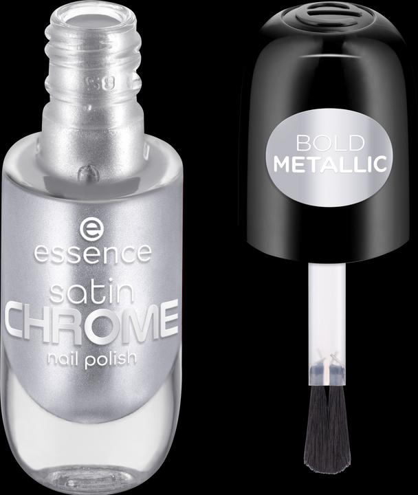 Produktbild essence satin CHROME nail polish (SteelGPT 04, Farblack)