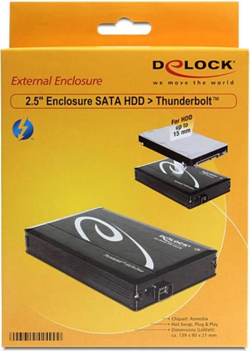 Produktbild Delock Thunderbolt - SATA HDD / SSD 2.5" (2.5")