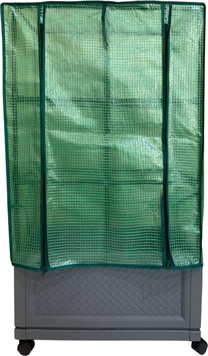 Image du produit HTI-Living Pflanzkübel mit Rankgitter und Folienabdeckung Nessa 60x30 cm