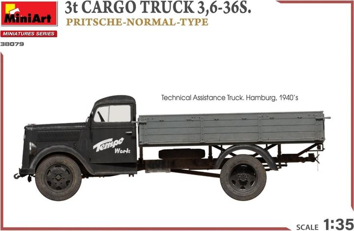 Actual product image 1:35 3t Cargo Truck 3,6-36S Platform Wagon
