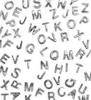 Image du produit Rayher Lettres en cire -W-, argent, 2 pièces