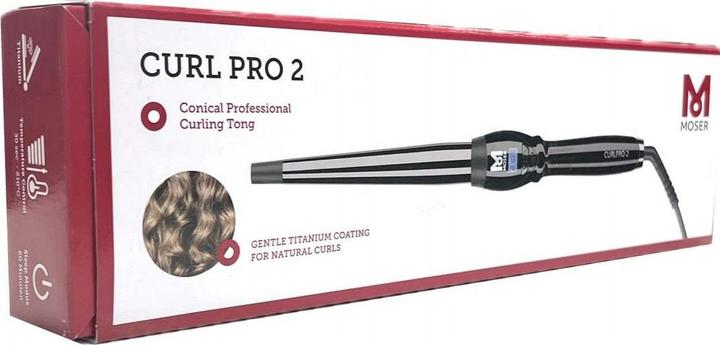 Produktbild Moser Profi-Lockenstab konisch Titanium 4437 CurlPro2 Conical (13 mm, 14 mm, 15 mm, 16 mm, 17 mm, 18 mm, 19 mm, 20 mm, 21 mm, 22 mm, 23 mm, 24 mm, 25 mm)
