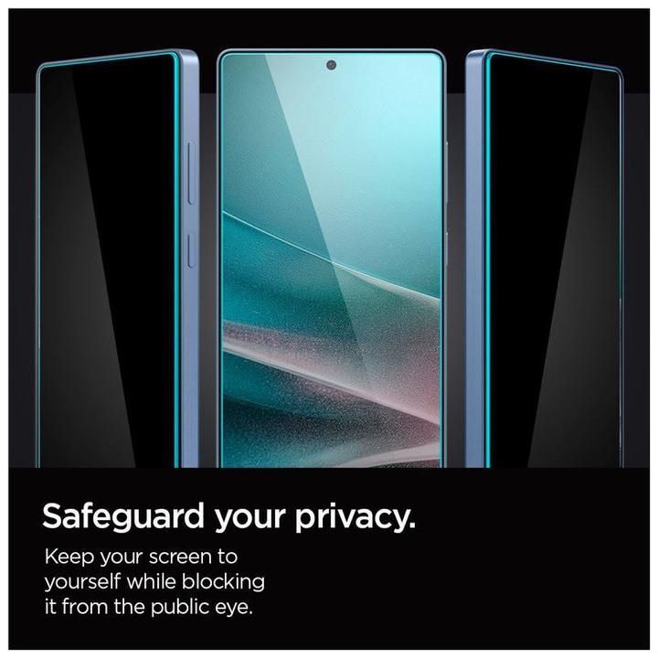 Actual product image Spigen Glass tR EZ Fit HD (Privacy) 2 Pack - Samsung Galaxy S25 Ultra (2 Piece, Samsung Galaxy S25 Ultra)