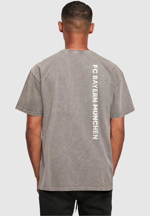 Produktbild FC Bayern München Mia San Mia Logo Acid Washed Heavy Oversize Tee - 116665 (L)