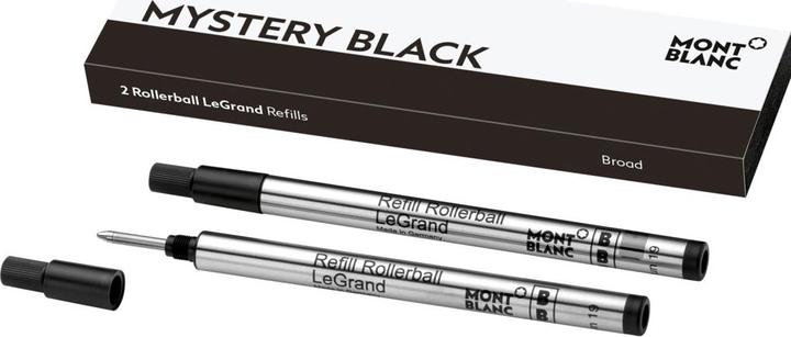 Montblanc Patrone B 128226 mystery black 2 Stück (Ersatzmine, Schwarz, 0.60 mm)
