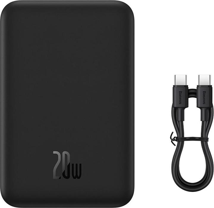 Productafbeelding Baseus Powerbank Magnetic Mini 20000mAh 20W (zwart) (20000 mAh, 20 W, 74 Wh)
