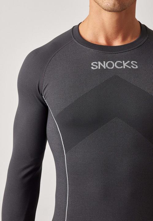 Image du produit Snocks Sous-vêtements thermiques pour hommes avec trou pour le pouce (L)
