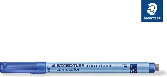Produktbild Staedtler Lumocolor F correctable (Blau, 0.60 mm, 1 x)