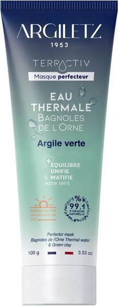 Argiletz Gesichts Maske "Terractiv" für klare Haut mit grüner Tonerde und Thermalwasser aus Bagnoles de l'Orn (100 ml)