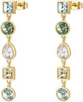Immagine prodotto Brosway - Long gold-plated earrings with colored crystals Symphonia BYM182