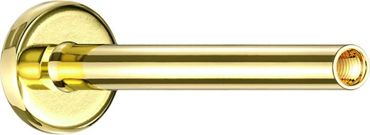 Produktbild Star Piercing Micro Labret-Stab vergoldet mit 0.8 mm Innengewinde (Titan G23, ohne Messing)