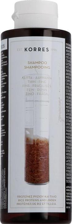 Produktbild Korres Rice Proteins & Linden Shampoo (250 ml, Flüssiges Shampoo)