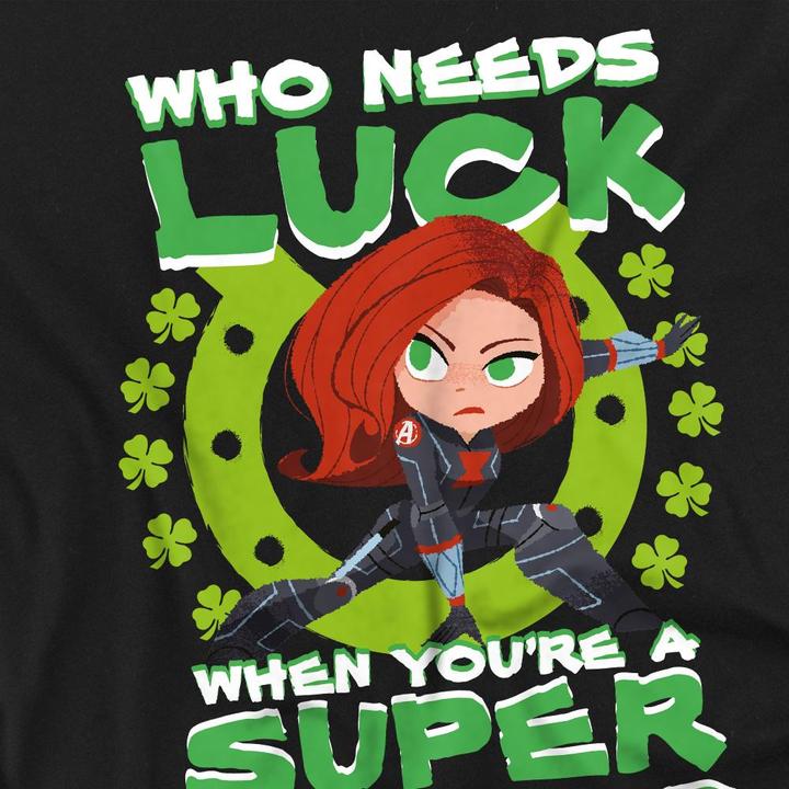 Actual product image Unisex Adult St Patrick's Day Lucky Superhero St Patricks Day T-Shirt (XL)