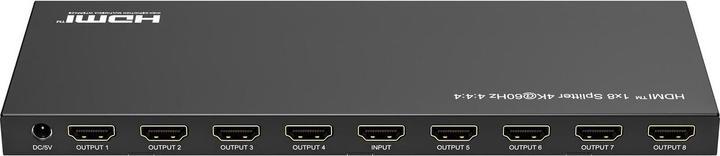 Actual product image MicroConnect HDMI 4K Splitter 1x 8 Support