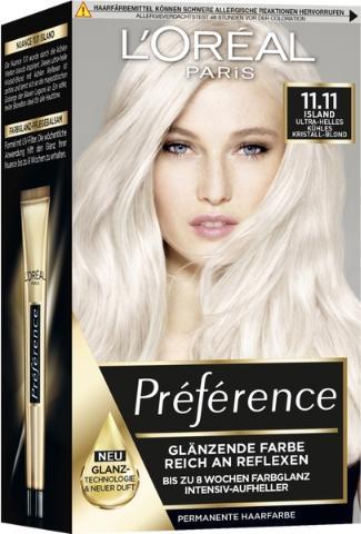 L'Oréal Paris Loreal, Präferenz, Haarfärbemittel 11.11, 1 Stück (11.11)