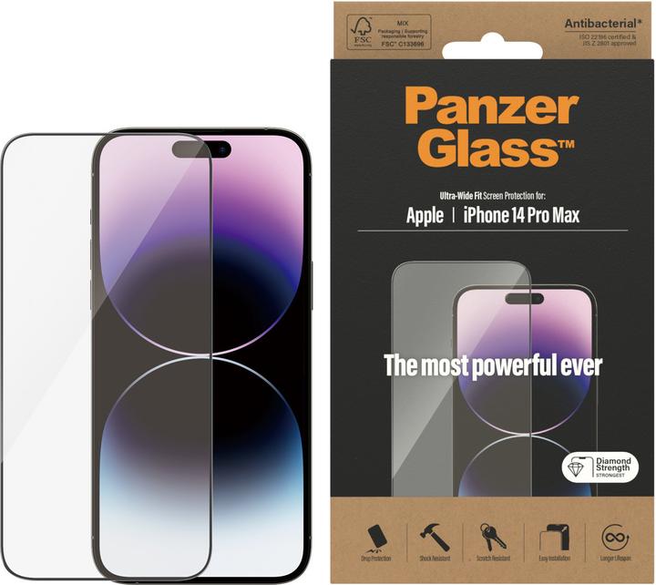 Immagine prodotto PanzerGlass Vestibilità ultra-ampia (1 Pezzo/i, Apple iPhone 14 Pro Max)
