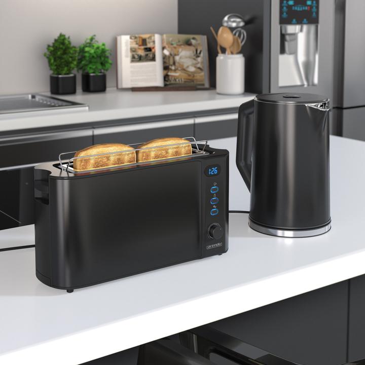 Immagine prodotto Arendo Set per la colazione, bollitore in acciaio inox da 1,5 l con selezione della temperatura e (1.50 l)