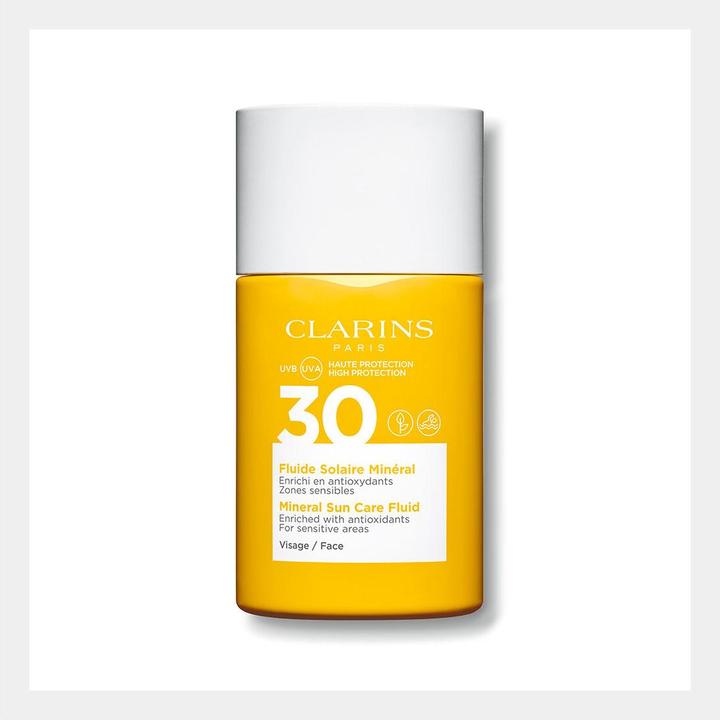 Produktbild Clarins Sun - Fluide Solaire Minéral Visage SPF30 (Sonnencreme Gesicht, SPF 30, 30 ml, 62 g)
