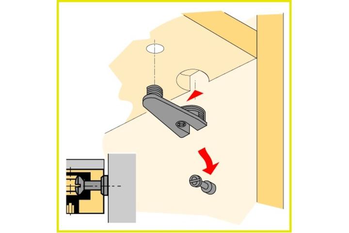Actual product image Hettich Eccentric connecting fitting VB 36 (Connection fitting, 1 pcs.)