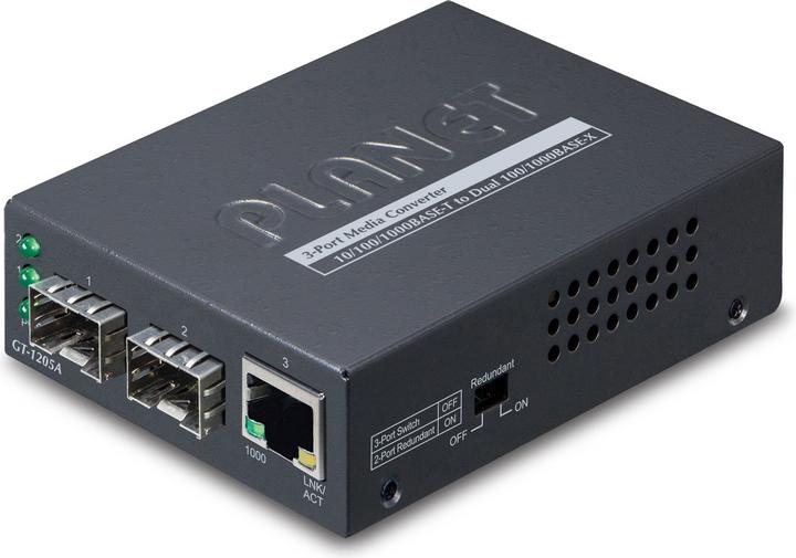 Immagine prodotto Planet Web Smart Media Converter SFP 1-Port 10/100/1000Base-T - 2-Port Gigabit SFP