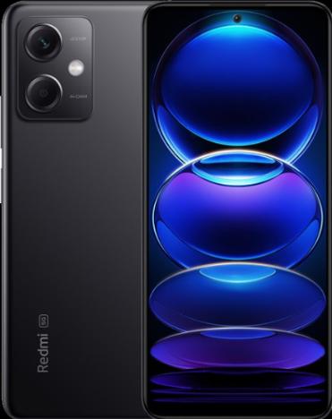 Actual product image Xiaomi Redmi Note 12 5G (128 GB, Onyx Gray, 6.67", Hybrid Dual SIM, 48 Mpx, 5G)