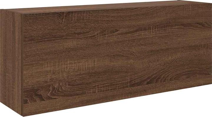 VidaXL Brown oak-look bathroom wall cabinet 100x25x40 cm wood-based material (100 x 25 x 40 cm)