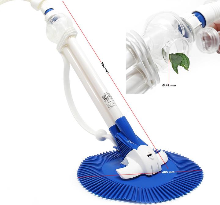 Actual product image Wiltec Automatic Pool Cleaning Robot with Hose up to 8 x 4 m for Various Pool Types