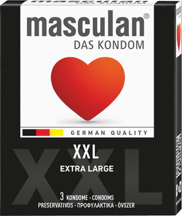 Produktbild Masculan Typ 5» (XXL) 3 grössere Kondome für ausreichend Platz (3 Stk.)