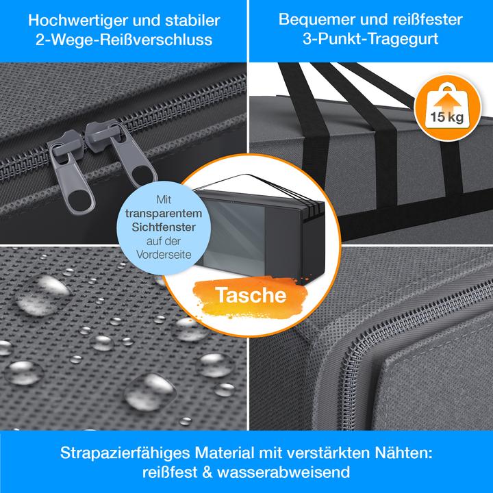 Image du produit Bestschlaf Matelas pliable avec housse et sac de transport (140 x 195 cm, Noyau de mousse)