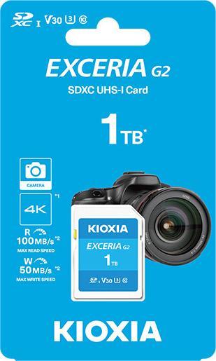 Immagine prodotto Kioxia Exceria G2 Scheda SD da 1TB (1000 GB, microSDXC, U3, UHS-I)