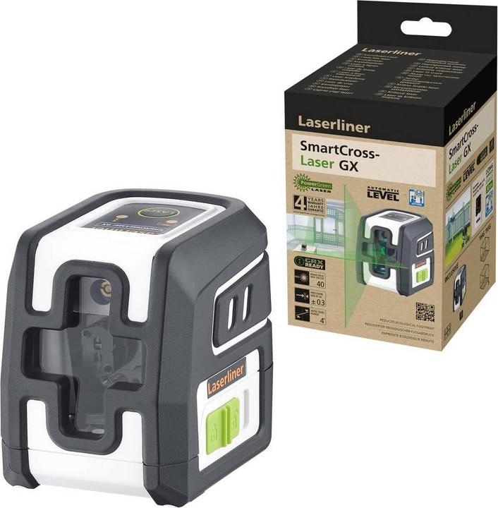 Produktbild Laserliner SmartCross-Laser GX Kreuzlinienlaser Reichweite (max.): 40 m