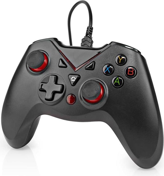Actual product image Nedis Gamepad | USB Type-A | Power supply via USB | PC | Number of buttons: 12 | Cable length: 1.60 m (PC)