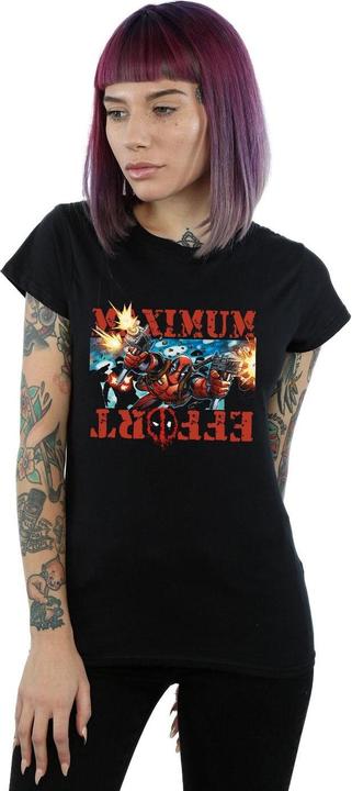 Image du produit - T-shirt DEADPOOL MAXIMUM EFFORT - Femme (XL)