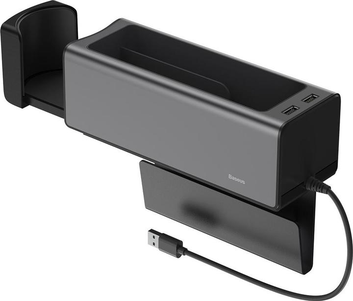 Actual product image Baseus Deluxe Metal Armrest Console Organiser
