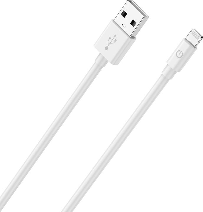 Produktbild RealPower Lade/Datenkabel lightning MFI-certified (2 m, USB 3.0)