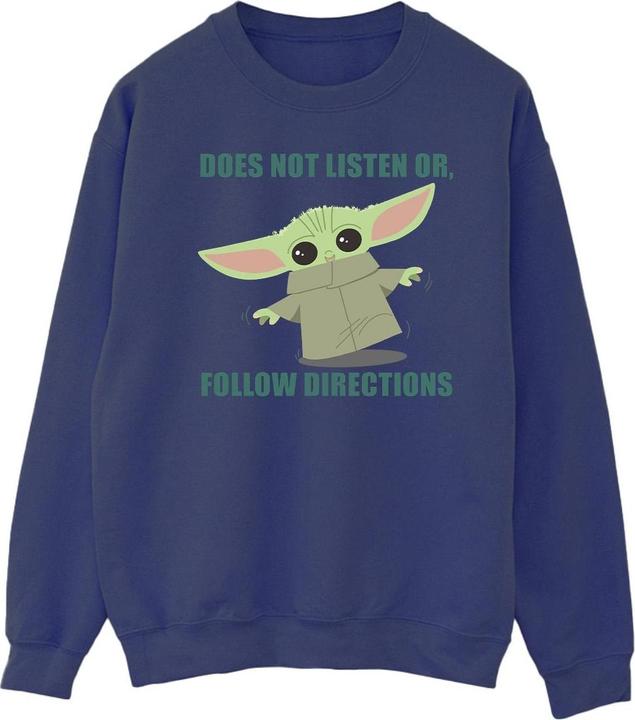 Immagine prodotto Star Wars The Mandalorian Grogu Does Not Listen Felpa Uomo (L)