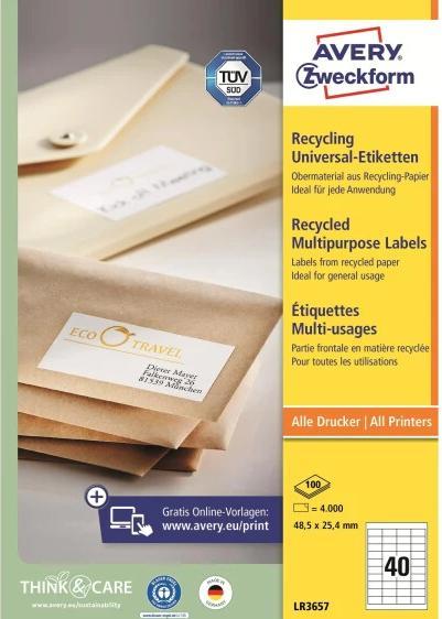 Produktbild Avery Recycling Universal-Etiketten
