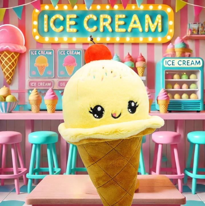 Actual product image Joy-Toy Ice cream cone plush 13x13x30 cm (30 cm)