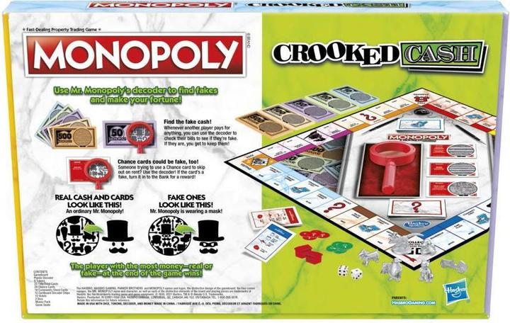 Produktbild Hasbro Monopoly Crooked Cash Board game Economic simulation (Finnisch)