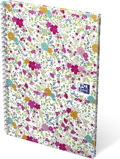 Produktbild Oxford FORME FLORAL - Spiralbuch (B5, Kariert, Harter Einband)