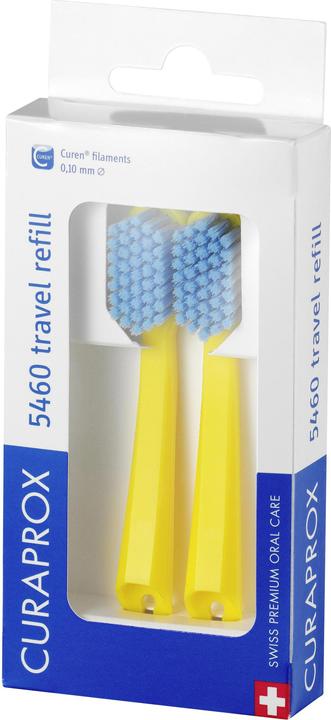 Immagine prodotto Curaprox CS 5460 Ricarica da viaggio giallo (2x) (Morbido, 2 x)