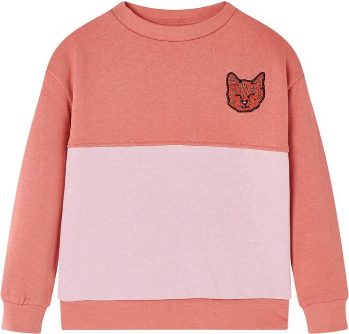 Produktbild VidaXL Kinder-Sweatshirt mit Farbblock Rosa 92,Material: 80 (92)