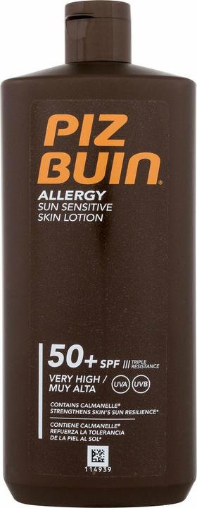 Piz Buin Lotion pour peau sensible Allergy Sun (Lotion solaire, SPF 50, 400 ml, 500 g)