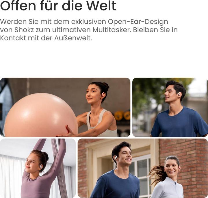 Produktbild Shokz OpenFit Air (NC, 6 h, Kabellos)