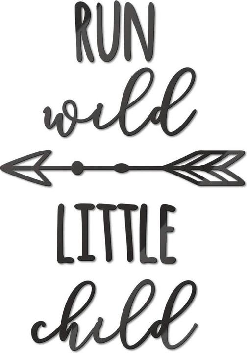 Actual product image Trenddeko Run wild little child (35 x 50 cm)