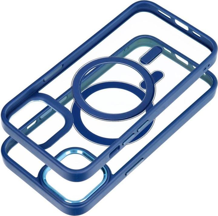 Produktbild OEM Back panel cover COLOR EDGE MAG COVER case compatible with MagSafe for IPHONE 14 navy blue (Apple iPhone 14)